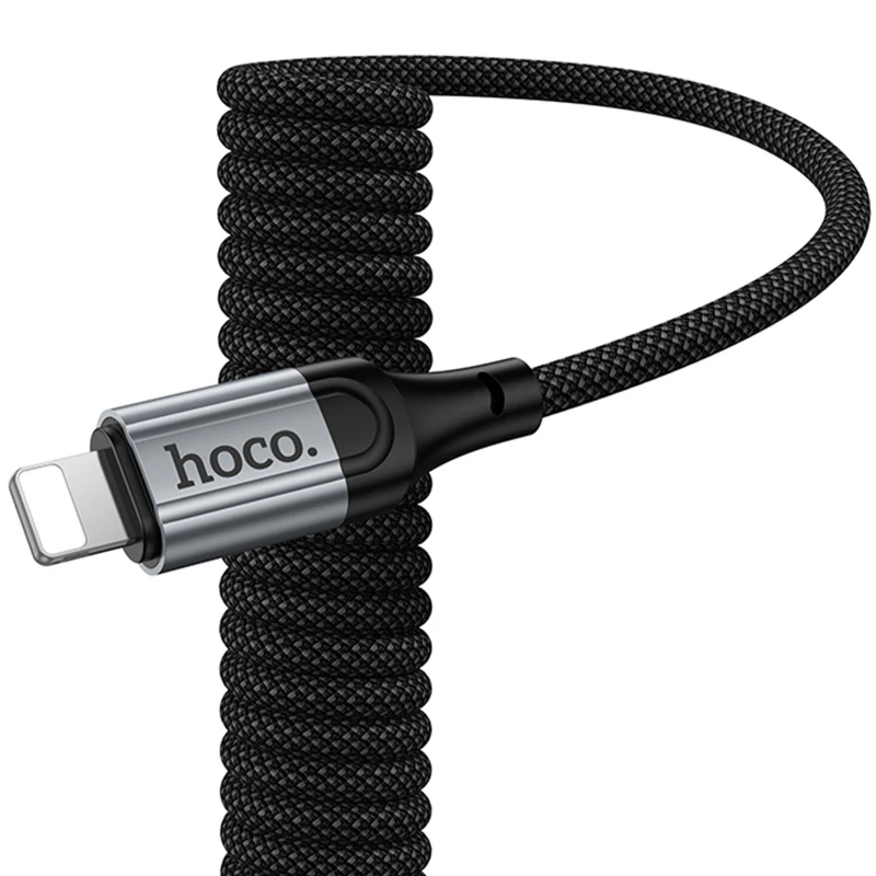 Дата кабель Hoco X121 Nuevo USB to Lightning 2.4A (1.5m) – Black. Фото 4 з 7
