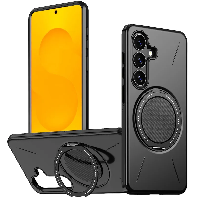 TPU+PC чохол Kalebol Magnetic Case для Samsung Galaxy A56 5G – Black. Фото 2 з 3