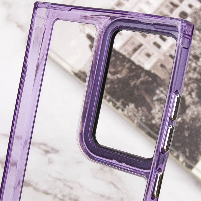 Кольоровий чохол TPU+PC на Samsung Galaxy S24 Ultra – Purple. Фото 7 з 7