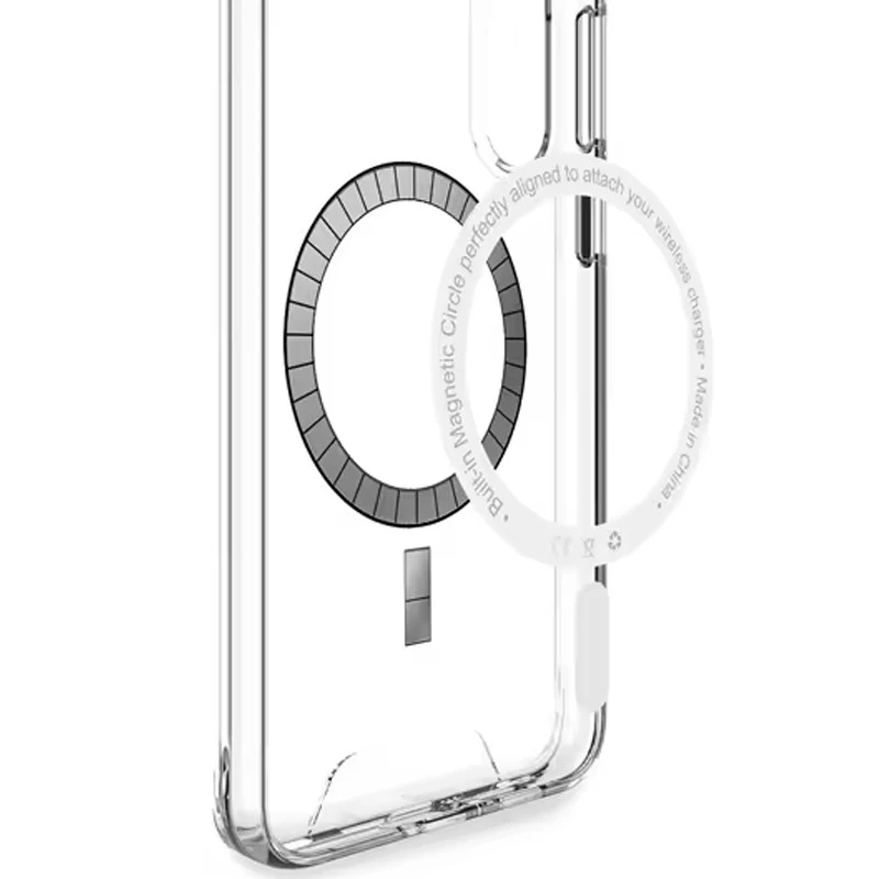 Силиконовый чехол Space Case с MagSafe для Samsung Galaxy S24 FE – Прозрачный. Фото 3 Силиконовый чехол Space Case с MagSafe для Samsung Galaxy S24 FE – Прозрачный. Фото 3 из 6