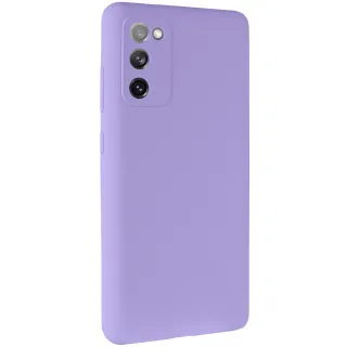 Чехол Silicone Case Lakshmi Premium з закритою камерою на Samsung Galaxy S20 FE — Сиреневый / Dasheen