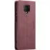 Кожаный чехол-книжка CaseMe Velvet Nubuck для Xiaomi Redmi Note 9s / Note 9 Pro / Note 9 Pro Max – Red. Фото 4 из 5
