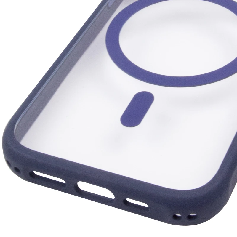 Чохол TPU GETMAN Moon Clear with MagSafe для Apple iPhone 14 Pro Max (6.7") – Blue. Фото 6 з 6