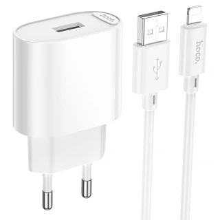 МЗП Hoco C109A Fighter 10.5W (1USB-A) + кабель USB to Lightning фото 1 з 1