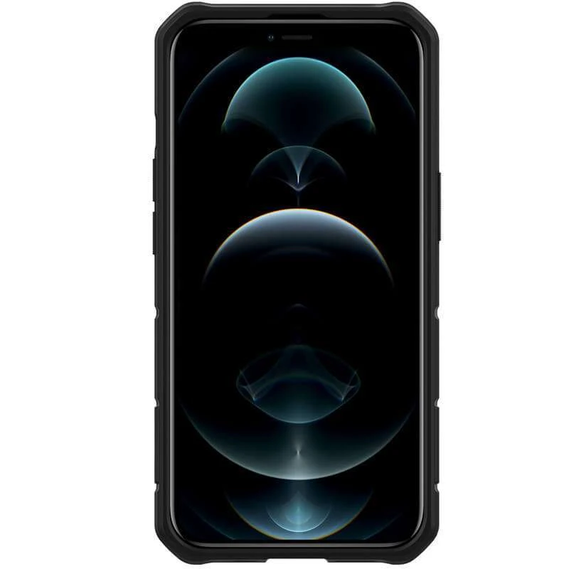 Пластикова накладка Nillkin Armor зі шторкою для камери та кільцем на Apple iPhone 13 Pro Max (6.7") – Синій. Фото 2 з 4