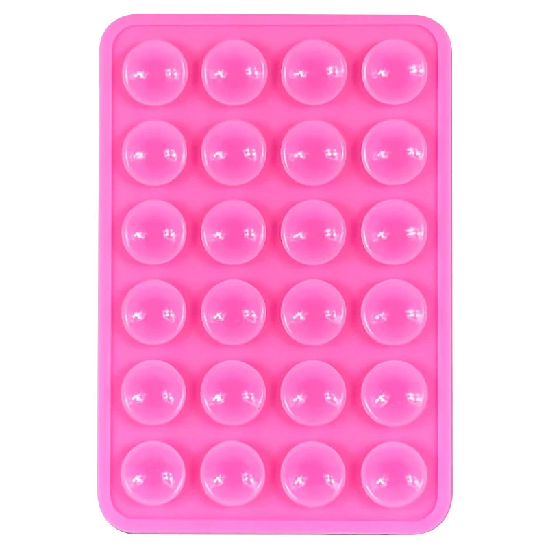 Тримач-присоска для телефону Sticker Side Silicone 3М 80*55 мм – Pink. Фото 1 з 2