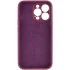 Чехол с защитой камеры Silicone Case для Apple iPhone 18 Pro Max – Бордовый / Plum. Фото 2 из 3