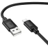 Дата кабель Hoco X122 Benefit USB to MicroUSB 2.4A (1m) – Black. Фото 2 з 4