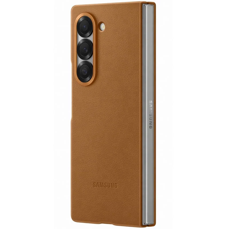 Шкіряний чохол Leather Case Premium на Samsung Galaxy Z Fold5 – Brown. Фото 7 з 12