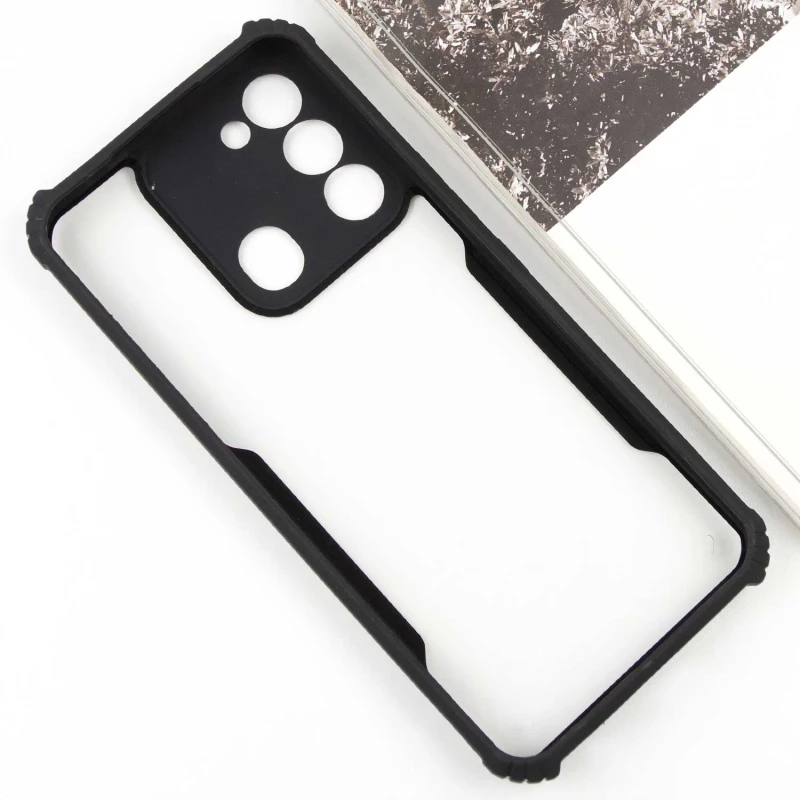 Чорний TPU+PC з посиленими кутами для Tecno Spark Go 2022 (KG5m) – Black. Фото 4 з 6