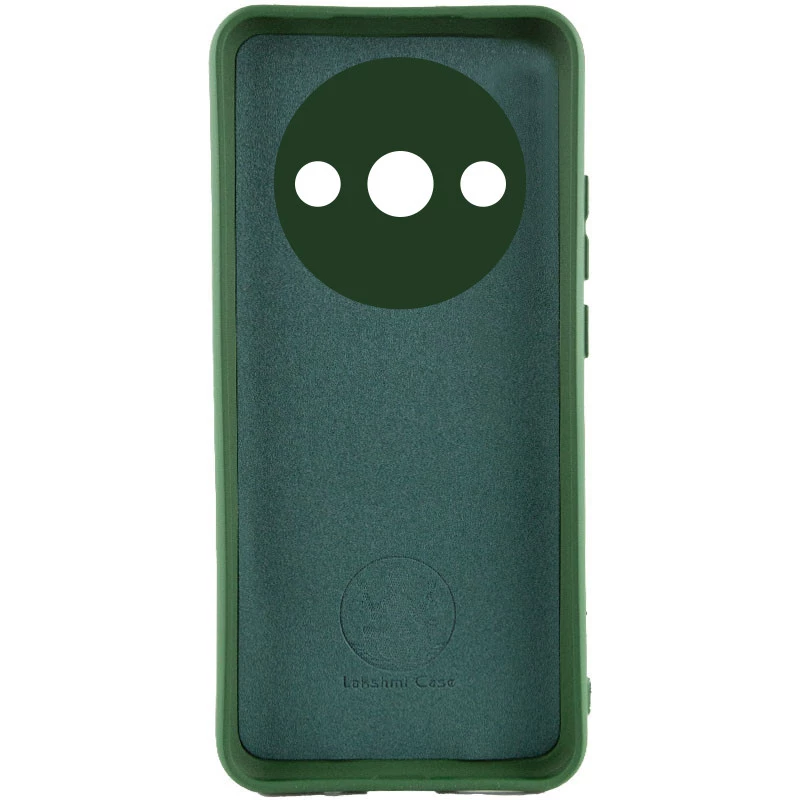 Чохол Silicone Case Lakshmi Plus з закритою камерою на Xiaomi Redmi A3 – Зелений / Dark green. Фото 2 з 4