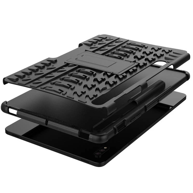 TPU+PC чехол Protector Stand для Samsung Galaxy Tab S9+ 12.4'' – Black. Фото 7 из 7