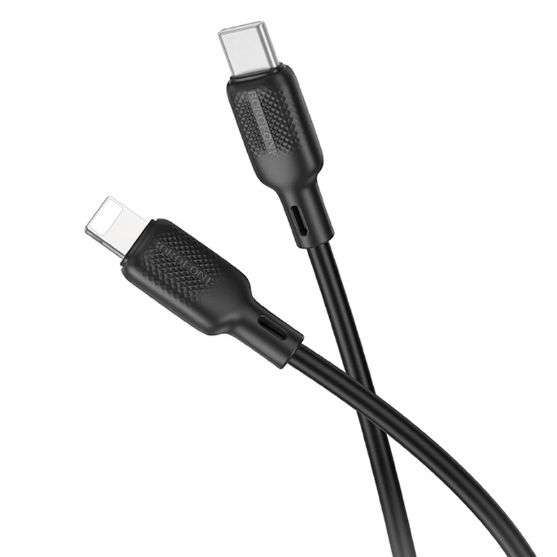 Дата кабель Borofone BX113 Lenny Type-C to Lightning 27W (3m) – Black. Фото 2 з 7