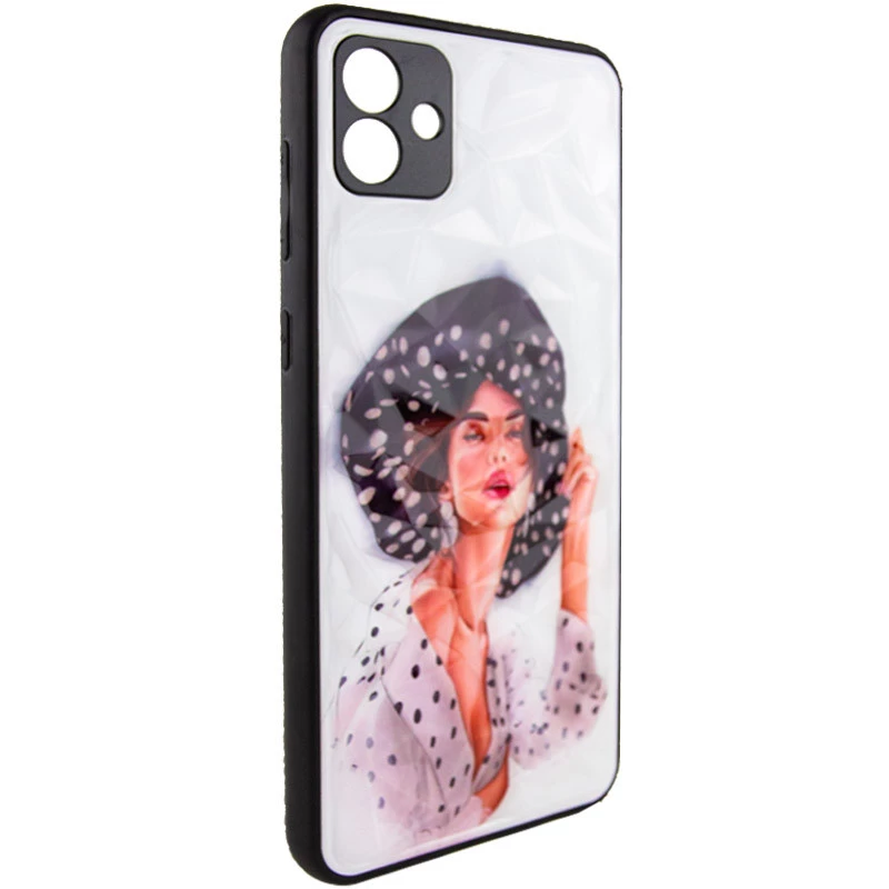 

Стеклянный чехол Prisma Ladies на Samsung Galaxy A05 (Girl in a hat)