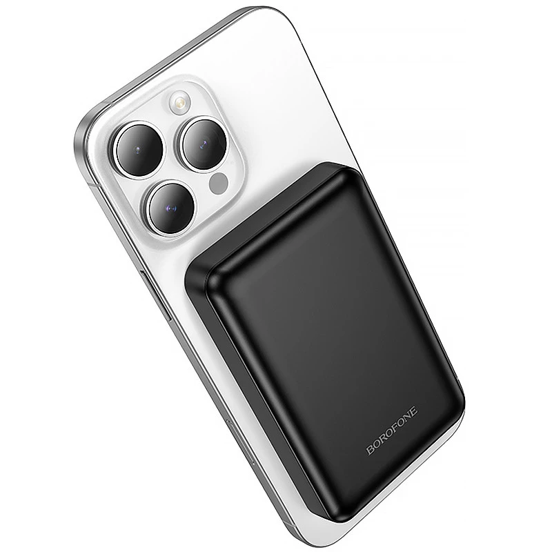Портативний ЗП Power Bank Borofone BJ82 Dawn 20W з БЗП 5000 mAh – Black. Фото 3 з 6