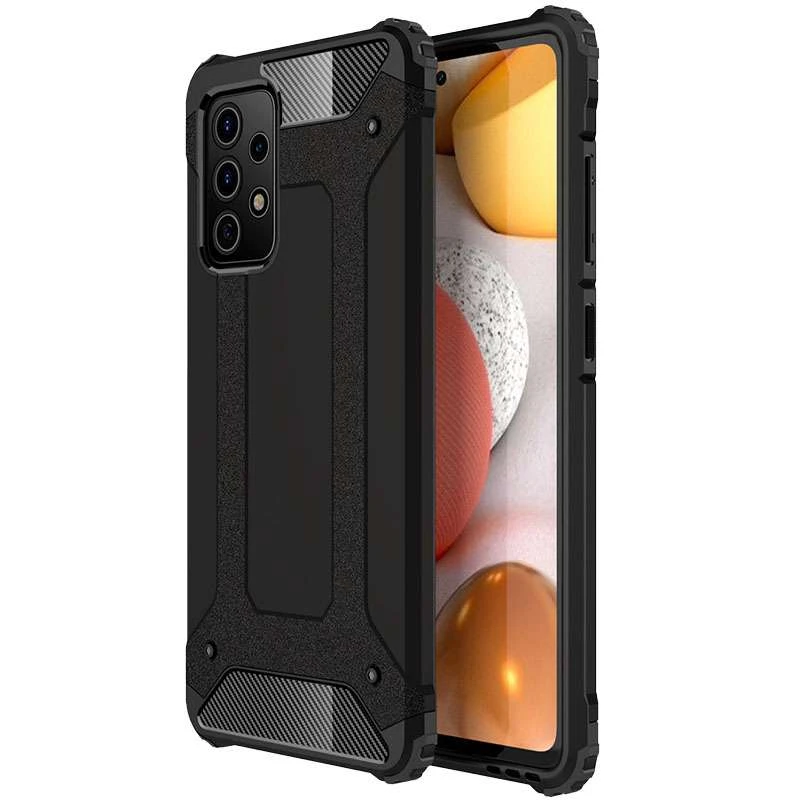 

Противоударный чехол с усиленными углами Immortal для Samsung Galaxy A73 5G (Черный), Чорний