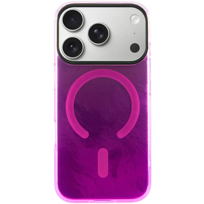 Силіконовий чохол Shiny Mountain (MagFit) для Apple iPhone 17 Pro (6.3") – Pink. Фото 3 з 8