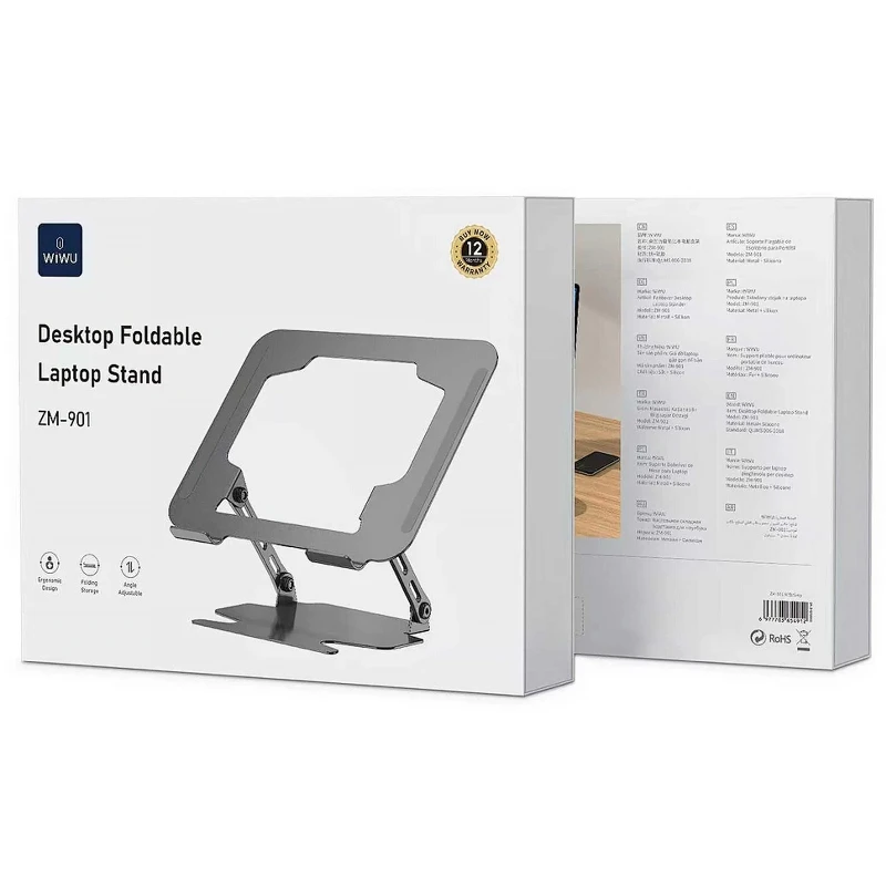 Підставка для ноутбуку WIWU ZM-901 Laptop Stand – Grey. Фото 2 з 3