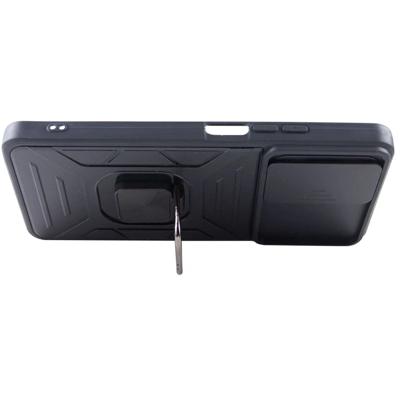 Протиударний чохол Flash зі шторкою для камери та кільцем на Xiaomi 11T / 11T Pro – Black. Фото 6 з 7