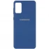 Чохол Silicone Case з закритим низом на Samsung Galaxy A02s – Синій / Navy Blue. Фото 1 з 1