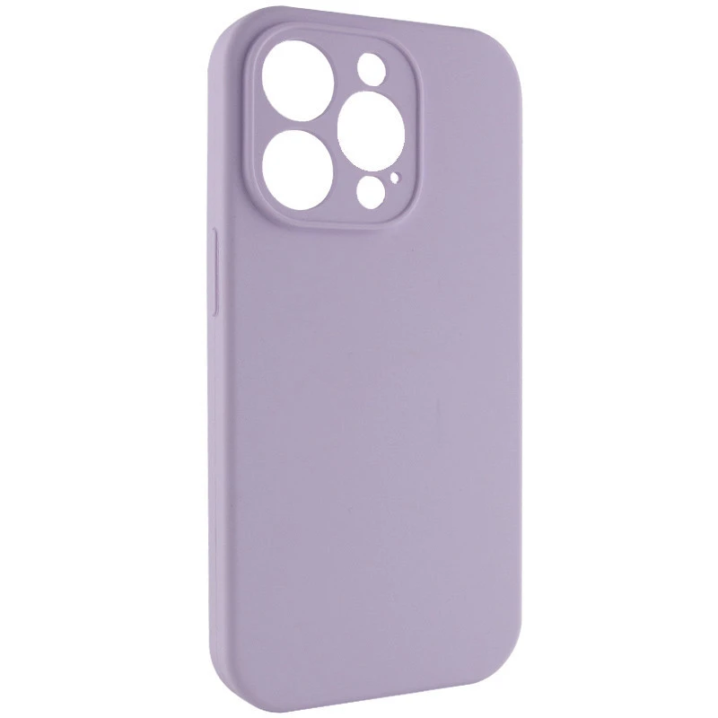Чехол с защитой камеры Silicone Case для Apple iPhone 15 Pro (6.1") – Сиреневый / Lilac. Фото 2 из 6
