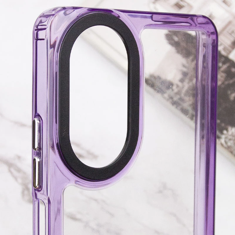 Кольоровий чохол TPU+PC на Oppo A18 – Purple. Фото 4 з 7