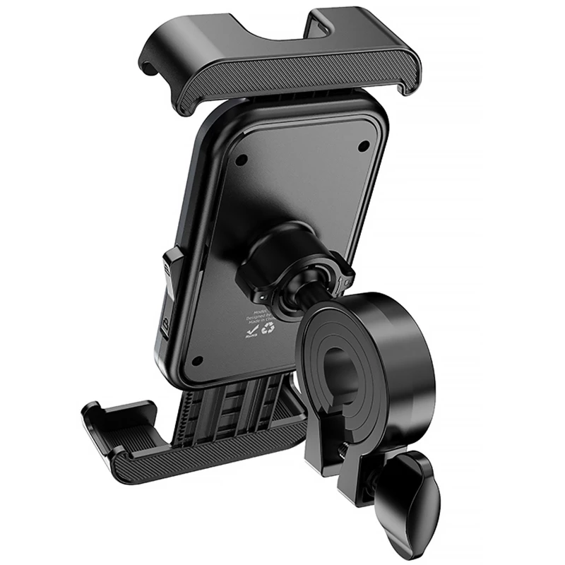 Вело- Мото- держатель Hoco H82 Vista Universal – Black / Metal gray. Фото 4 из 7