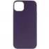 Кожаный чехол Silicone Case Premium с MagSafe для Apple iPhone 14 Plus (6.7") – Deep Violet. Фото 2 из 7