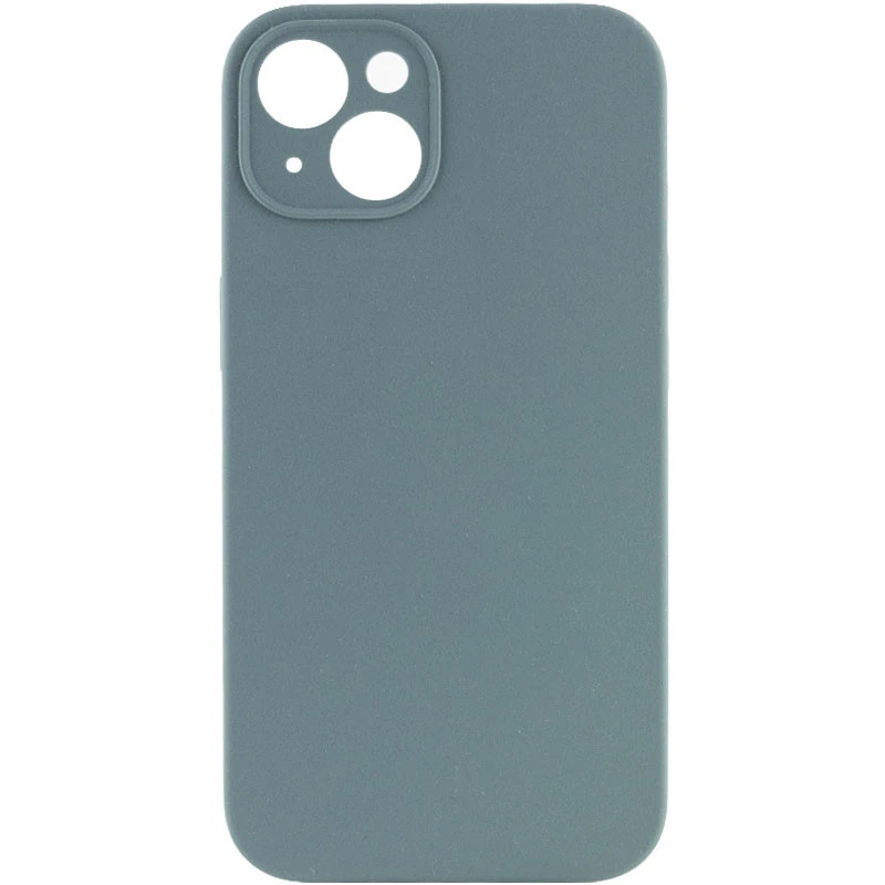Чохол Silk Full Camera Protective (AA) NO LOGO для Apple iPhone 14 (6.1") – Зелений / Pine green. Фото 1 з 3
