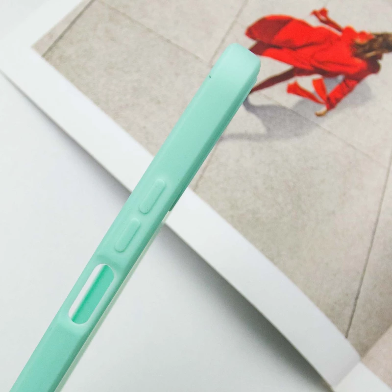 Цветной силиконовый чехол с защитой камеры для Xiaomi Redmi 12 – Зеленый / Menthol. Фото 7 из 9