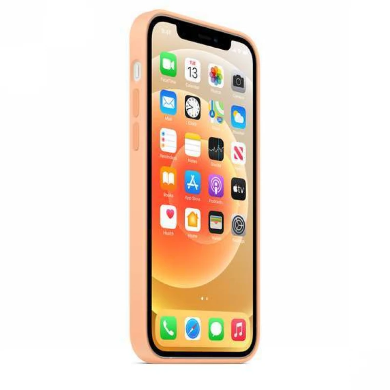 Чохол Silicone Case з закритим низом на Apple iPhone 14 Plus (6.7") – Помаранчевий / Cantaloupe. Фото 5 з 6