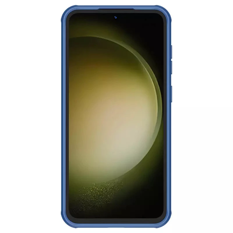 Карбована накладка Nillkin Pro зі шторкою для камери на Samsung Galaxy S23 FE – Blue. Фото 4 з 6