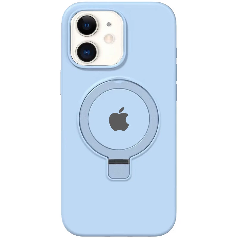 Силіконовий чохол Full Protective з кільцем-тримачем для Apple iPhone 11 (6.1") – Blue. Фото 2 из 3
