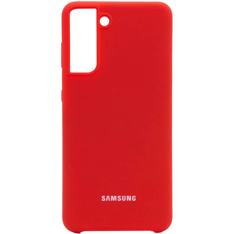 

Чехол Silicone Case для Samsung Galaxy S21+ (Красный / Red), Червоний / red