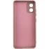 Кольоровий силіконовий чохол GETMAN із закритою камерою для Motorola Moto E13 – Рожевий / Pink Sand. Фото 3 з 4
