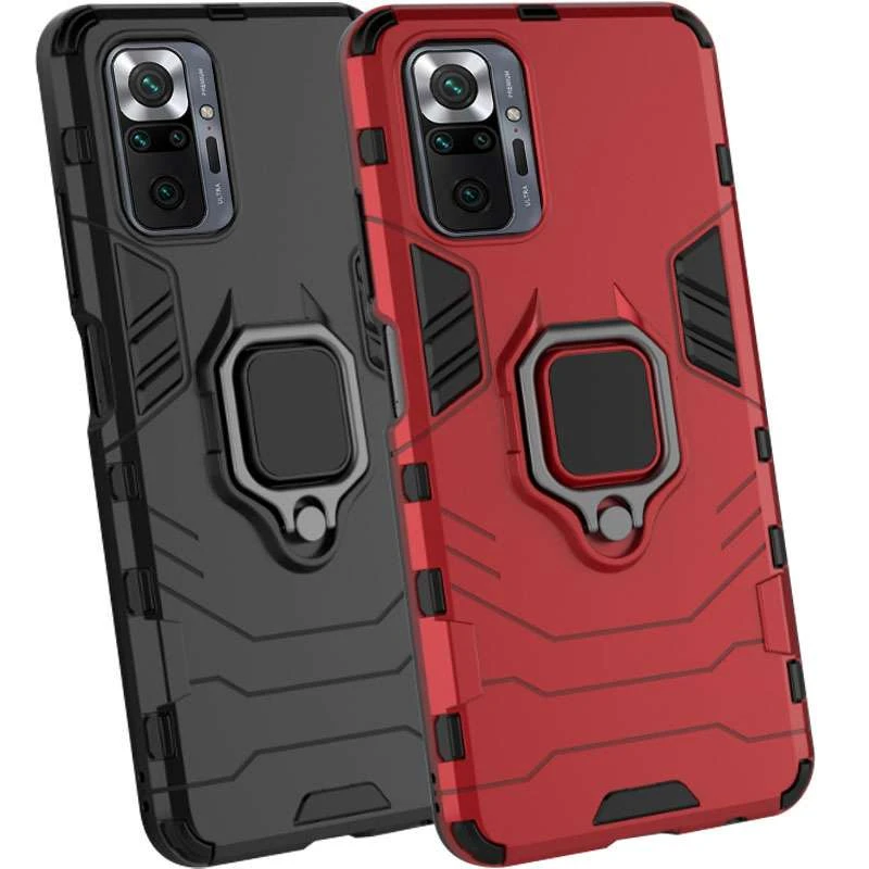 

Протиударний чохол Transformer з кільцем на Xiaomi Redmi Note 10 Pro