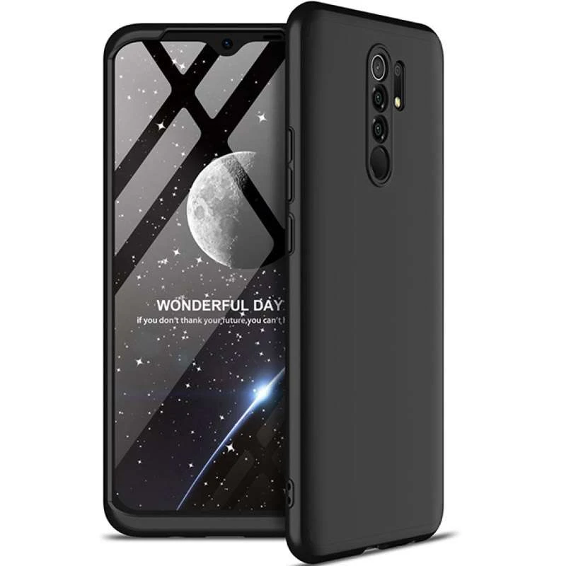 

Чохол із захистом 360 градусів GKK на Xiaomi Redmi 9 (Чорний)