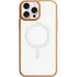 TPU+PC чохол Blueo Skin Friendly Frosted with MagSafe для Apple iPhone 16 Pro Max – Золотий / Біле кільце. Фото 1 з 1
