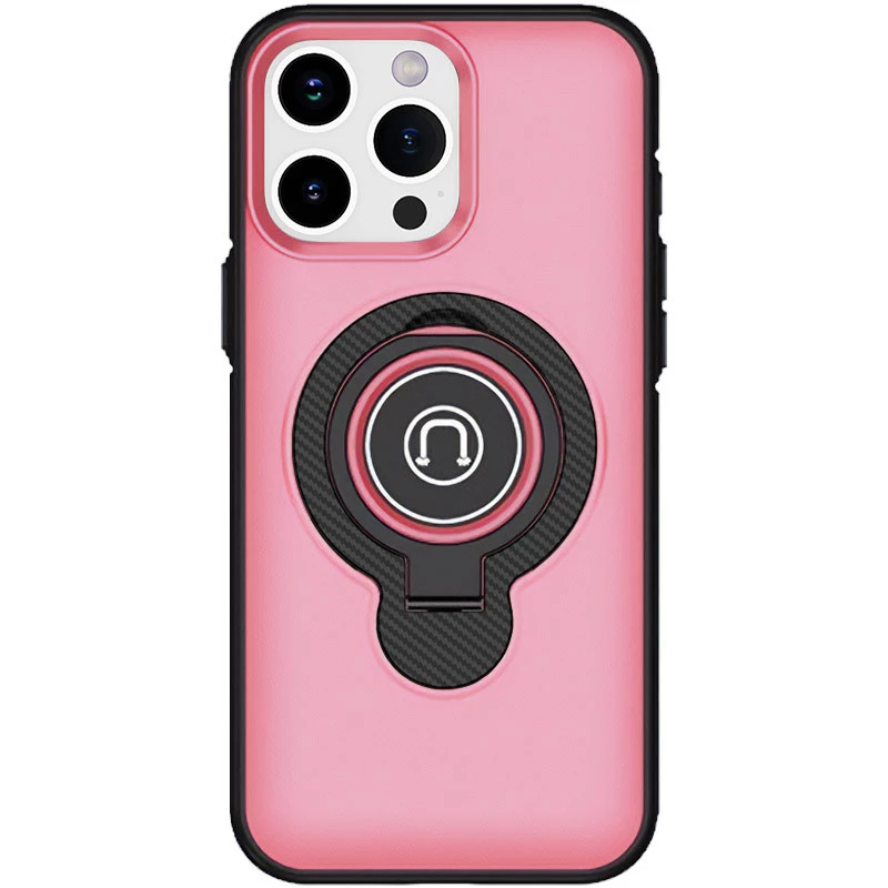 TPU+Textured PC Magnet для Apple iPhone 12 (6.1") – Pink. Фото 4 з 5