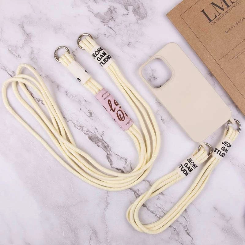 Чохол TPU two straps California на Apple iPhone 13 Pro (6.1") – Бежевий / Antigue White. Фото 6 з 6