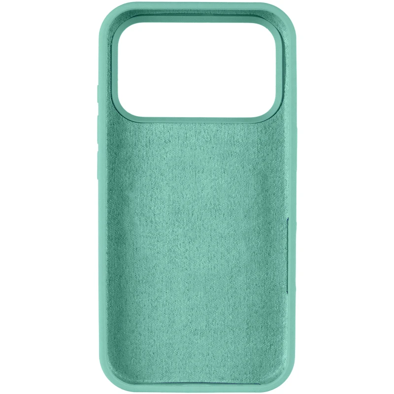 Чохол з закритим низом Silicone Case на Apple iPhone 17 Pro Max (6.9") – Бірюзовий / Turquoise. Фото 3 з 5