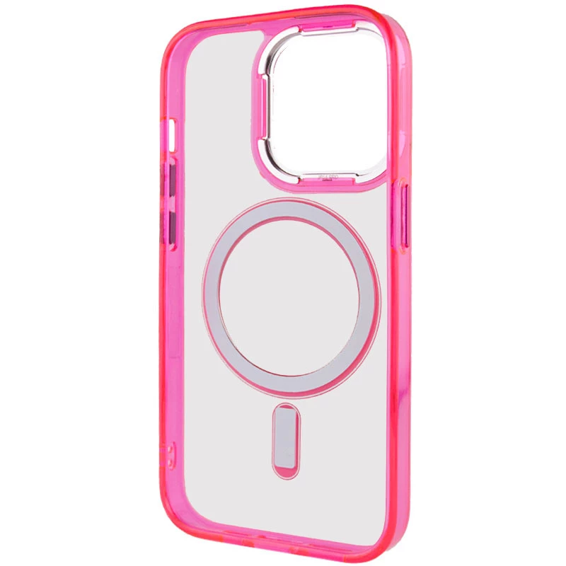 Силіконовий чохол Iris с MagSafe на Apple iPhone 14 Pro (6.1") – Малиновий. Фото 5 з 8