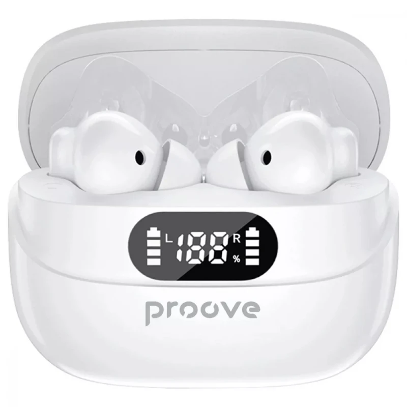 Бездротові TWS навушники Proove Digital Pro with ANC (APP) – White. Фото 7 з 7