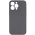 Чехол с закрытым низом Silicone Case для Apple iPhone 16 Pro Max – Серый / Dark Gray. Фото 2 из 14