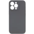 Чохол з закритим низом Silicone Case на Apple iPhone 17 Pro (6.3") – Сірий / Dark Gray. Фото 1 з 2