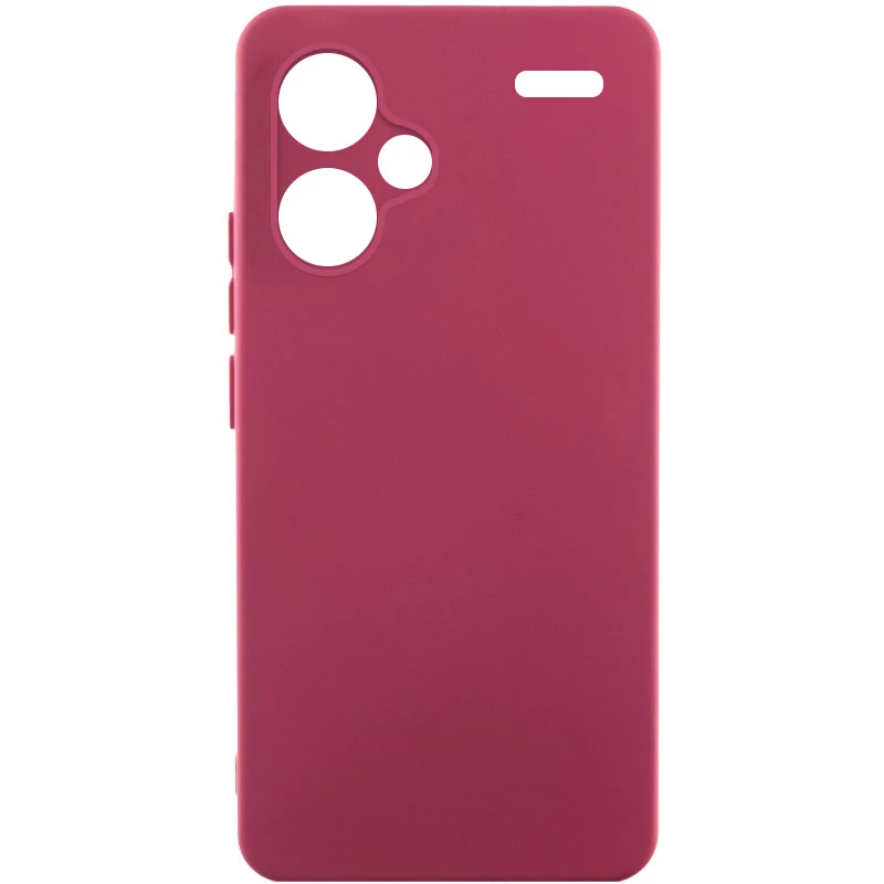 Чохол Silicone Case Lakshmi з закритою камерою на Xiaomi Redmi Note 13 Pro+ – Бордовий / Marsala. Фото 2 з 6