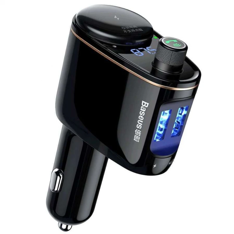 

АЗП Baseus Locomotive Bluetooth FM Launcher (3.4A) 2USB