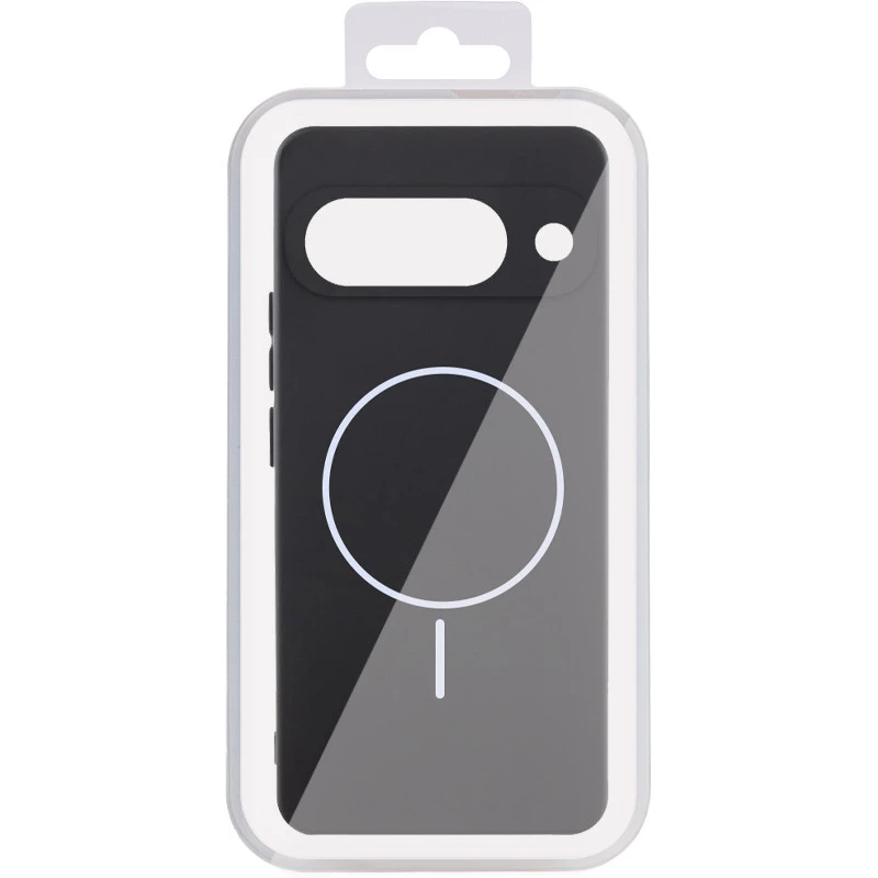 Силіконовий чохол Lakshmi MagFit з захистом камери для Google Pixel 9 – Чорний / Black. Фото 5 з 6