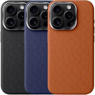 Шкіряний чохол з візерунком та MagSafe на Apple iPhone 16 Pro фото 1 з 1