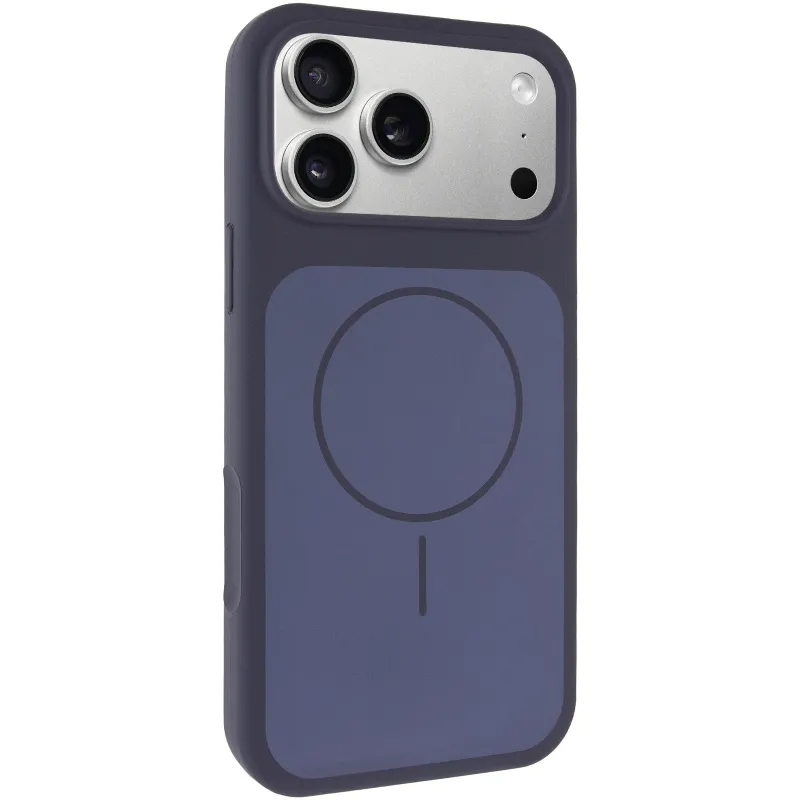 Чохол Silk Duo Color (AA) NO LOGO with Magnetic Fit для Apple iPhone 18 Pro Max – Midnight Blue. Фото 1 з 5